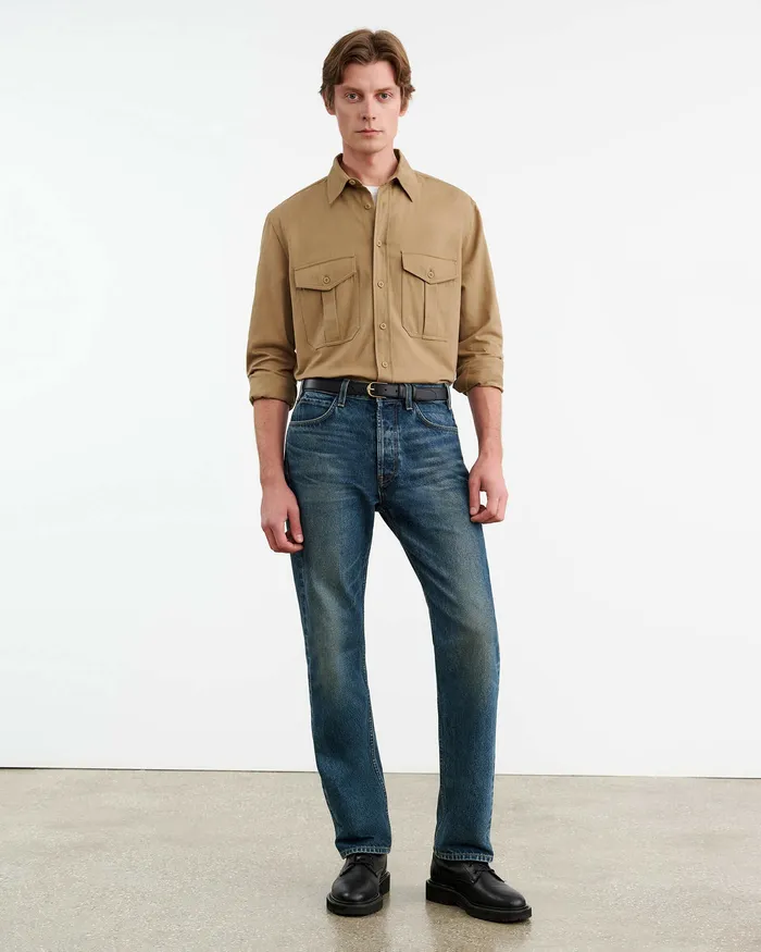 CHRISTOPHE SHIRT Desert Khaki Men Shirts Nili Lotan