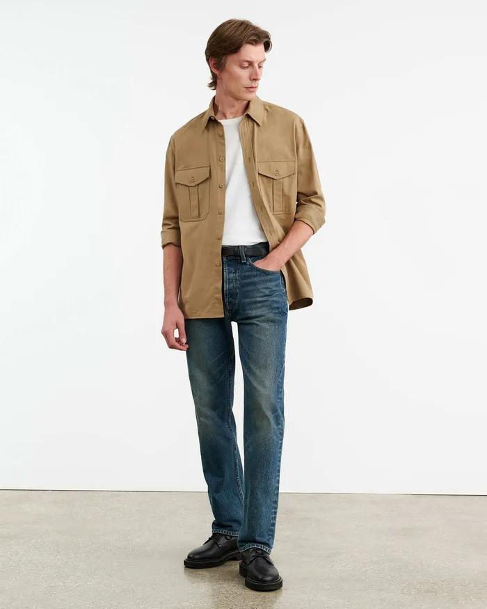 CHRISTOPHE SHIRT Desert Khaki Men Shirts Nili Lotan