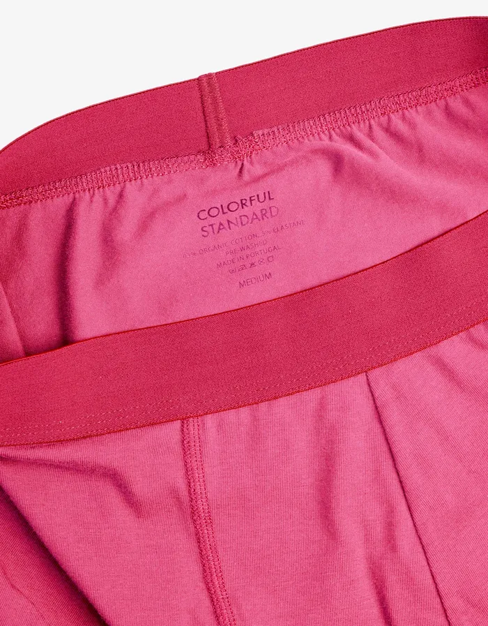 Classic Organic Boxer Briefs 8211 Bubblegum Pink Underwear Colorfulstandard Men