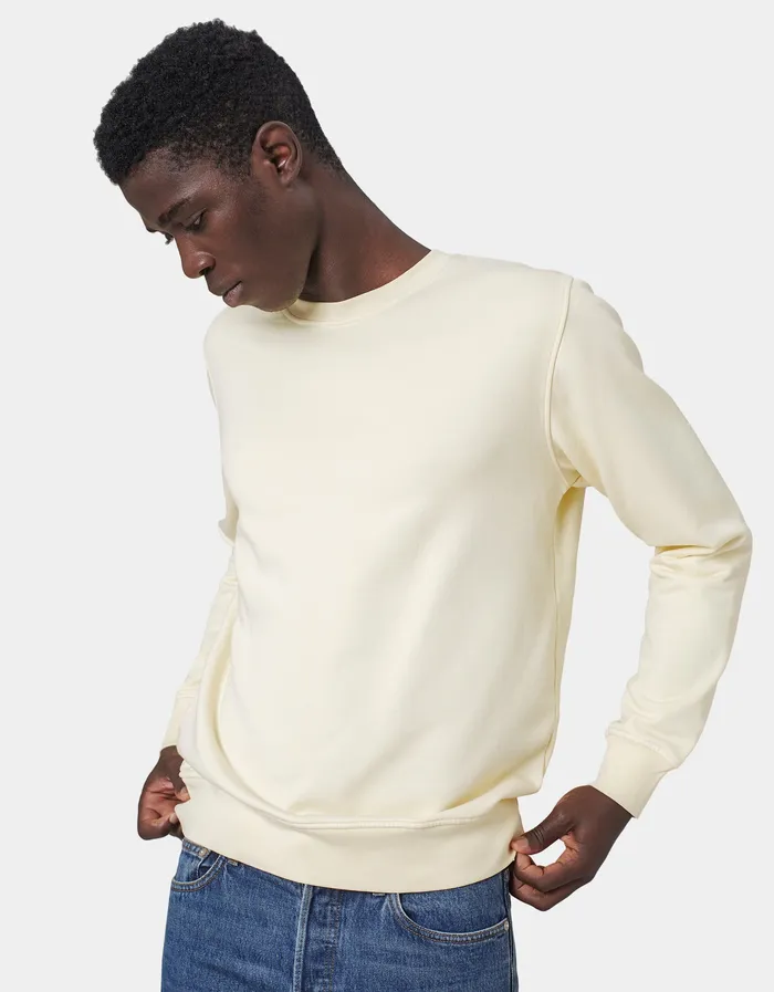 Classic Organic Crew 8211 Ocean Green Men Crewneck Sweatshirts Colorfulstandard