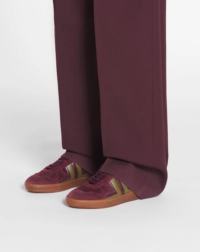 Clay Mesh Sneakers Burgundygreen Women Lanvin Sneakers Clay Mesh Sneakers Burgundygreen Women Lanvin Sneakers