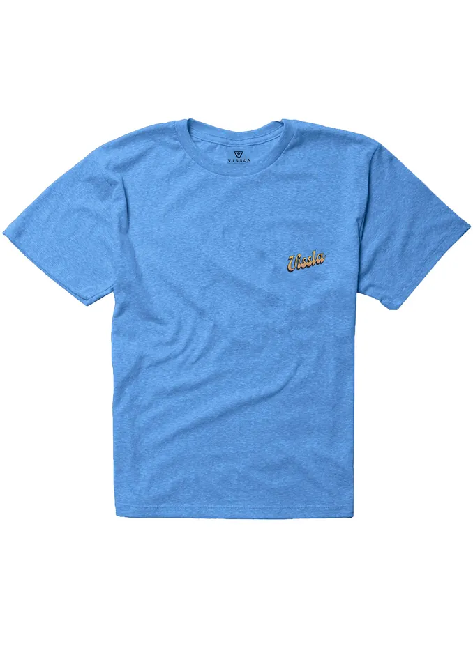 Clothing Vissla Youth Sunset Shadows Boys Tee RYH 8211 Royal Heather Clothing Vissla Youth Sunset Shadows Boys Tee RYH 8211 Royal Heather