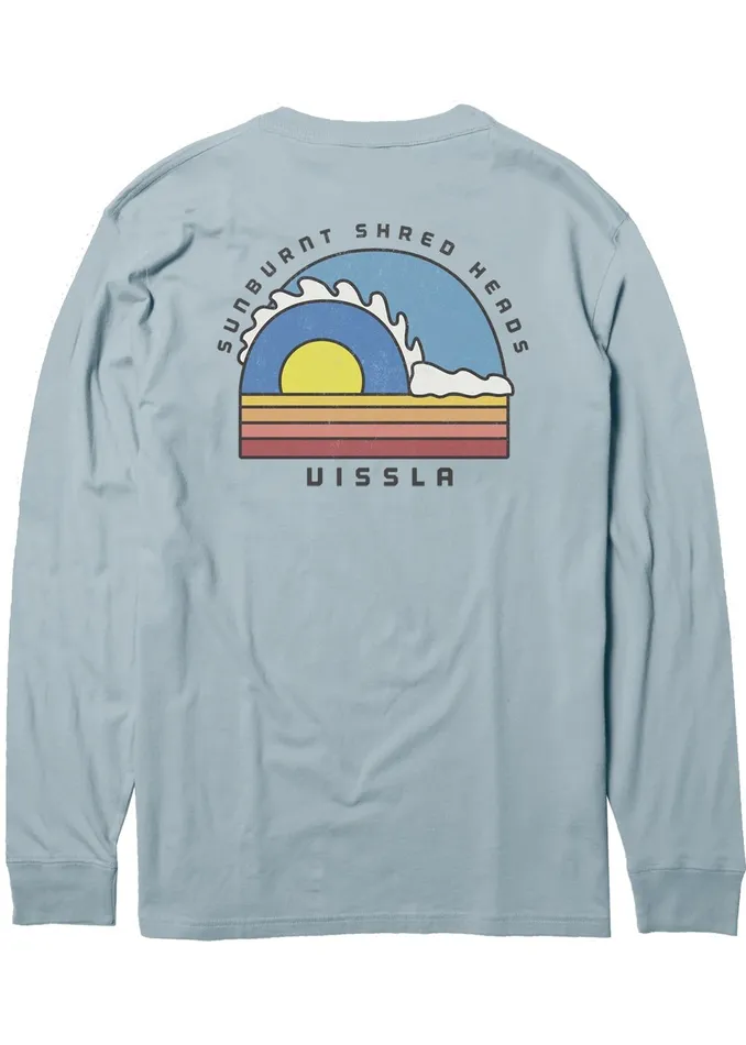 Clothing Vissla Youth Tubez Boys Ls Tee Ice Blue