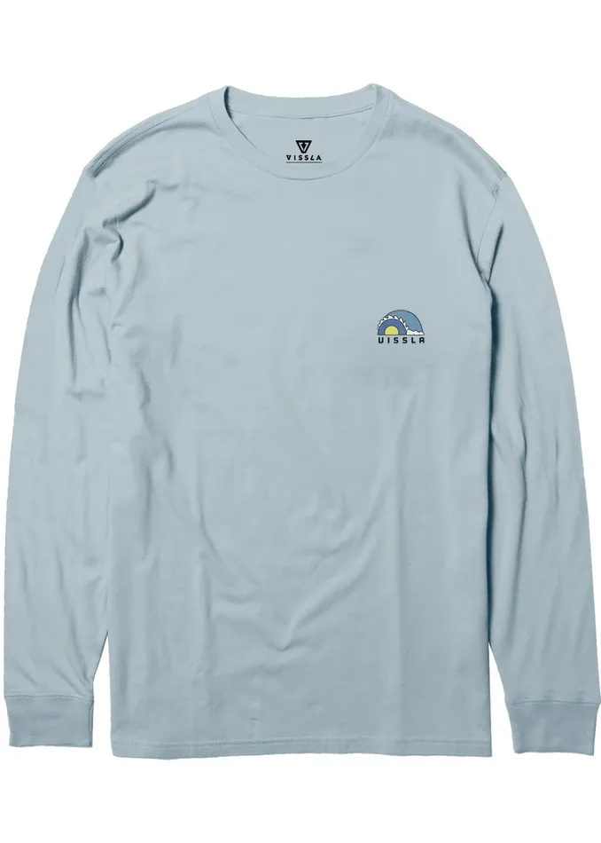 Clothing Vissla Youth Tubez Boys Ls Tee Ice Blue Clothing Vissla Youth Tubez Boys Ls Tee Ice Blue