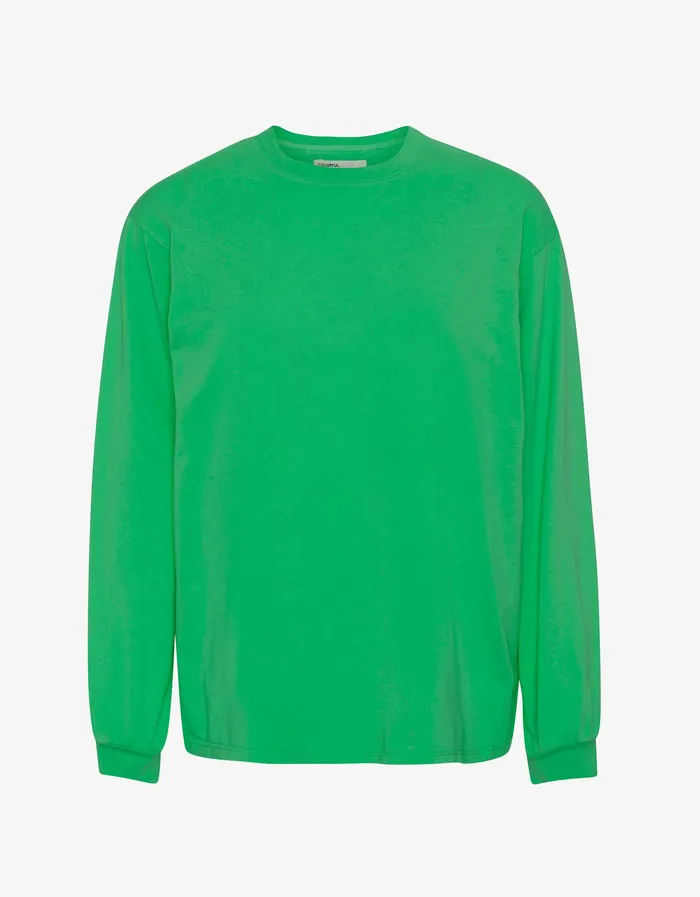 Colorfulstandard Oversized Organic LS TShirt 8211 Kelly Green Women Long Sleeve Tops
