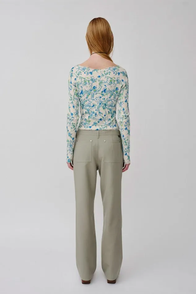 Coretta 8211 Seagrass Women Won Hundred Trousers