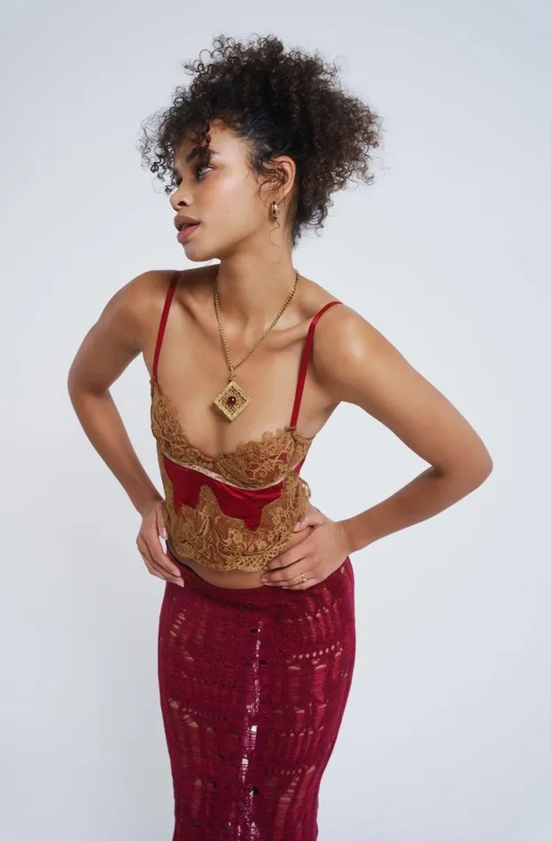 Corsets Women Jaded London Red Lorelai Corset