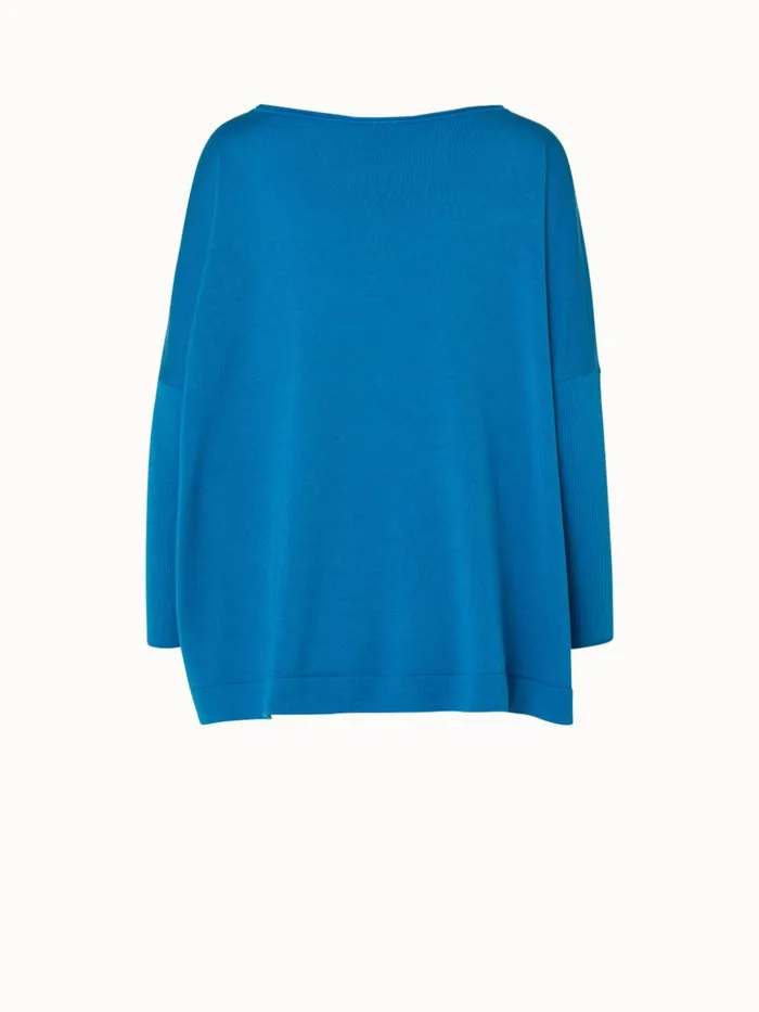 Cotton Cashmere Oversized Knit Pullover Alpsee Women Akris Knitwear