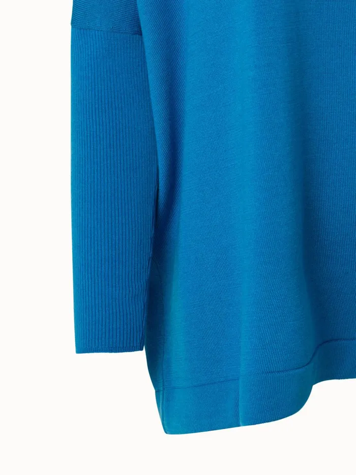 Cotton Cashmere Oversized Knit Pullover Alpsee Women Akris Knitwear