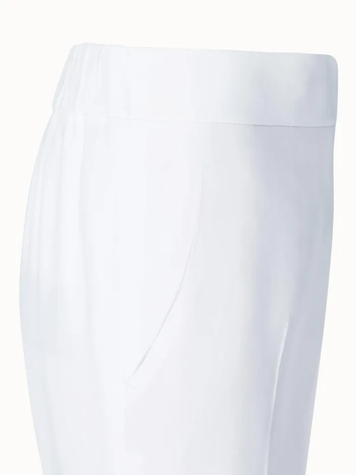 Crpe Tapered Pants Ecru Women Akris Pants