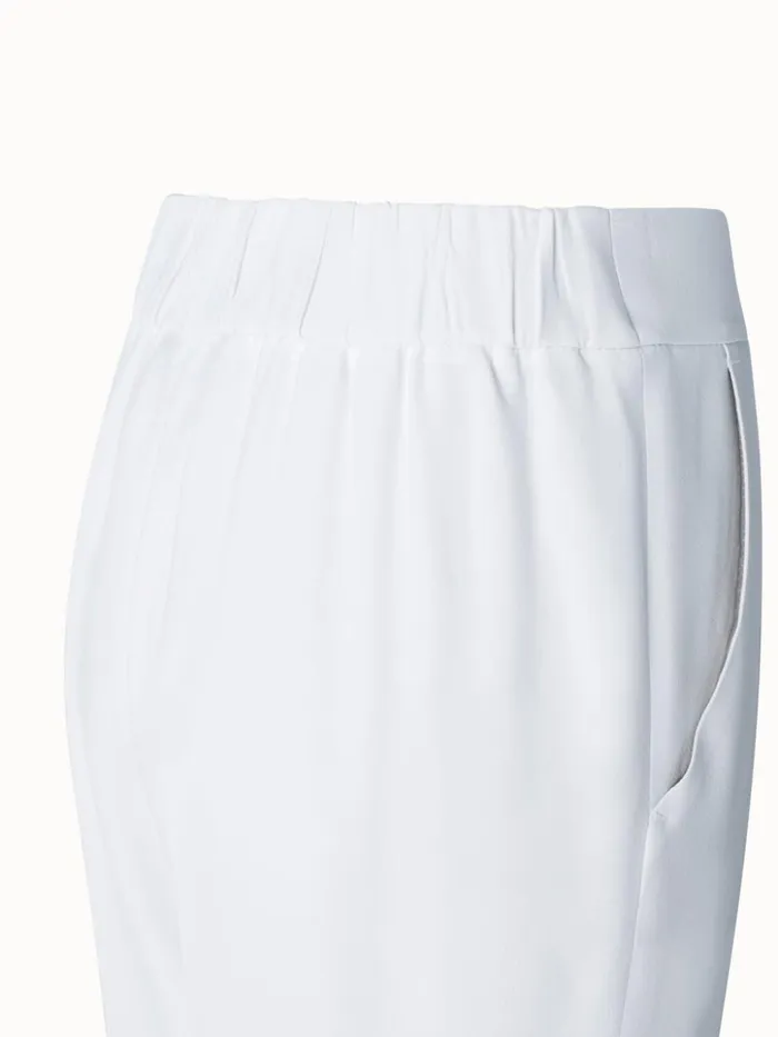 Crpe Tapered Pants Ecru Women Akris Pants