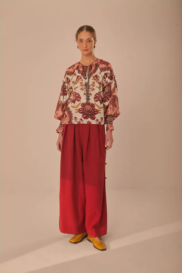 Cream Riad Blouse Women Farm Rio Blouses