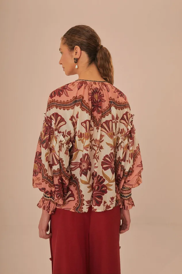 Cream Riad Blouse Women Farm Rio Blouses