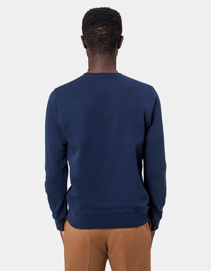 Crewneck Sweatshirts Classic Organic Crew 8211 Pacific Blue Colorfulstandard Men