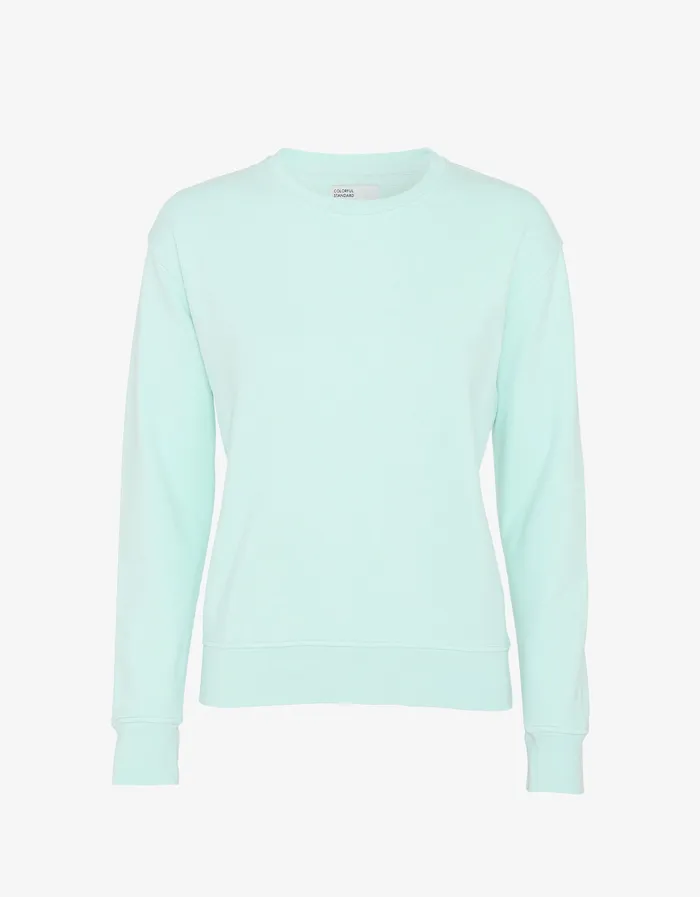 Crewneck Sweatshirts Colorfulstandard Women Women Classic Organic Crew 8211 Light Aqua