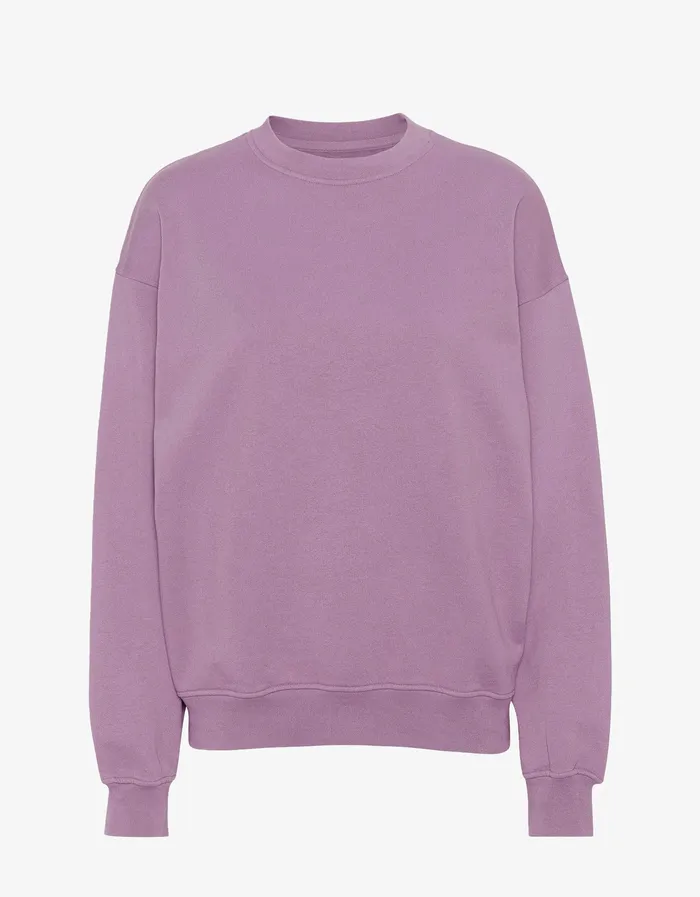Crewneck Sweatshirts Men Organic Oversized Crew 8211 Pearly Purple Colorfulstandard