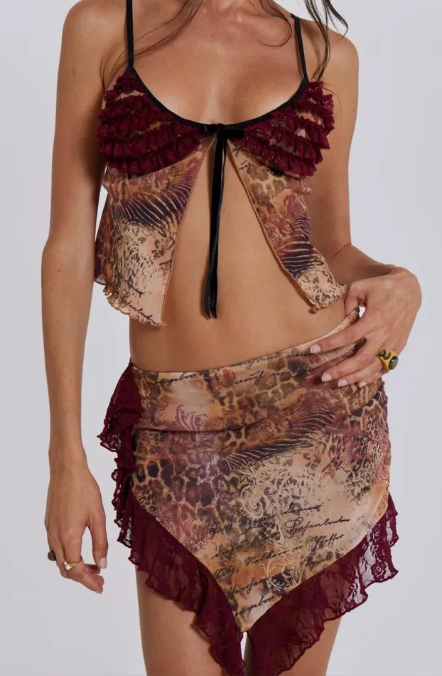 Crop Tops Women Jaded London Celestia Babydoll Cami Top