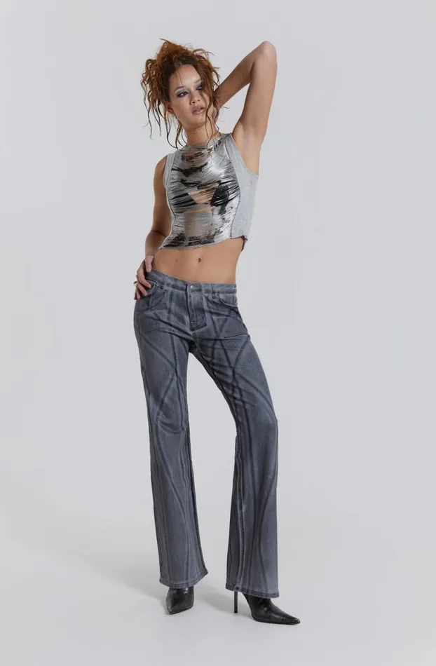 Crop Tops Women Jaded London Latitude Punk Extreme Fringe Top