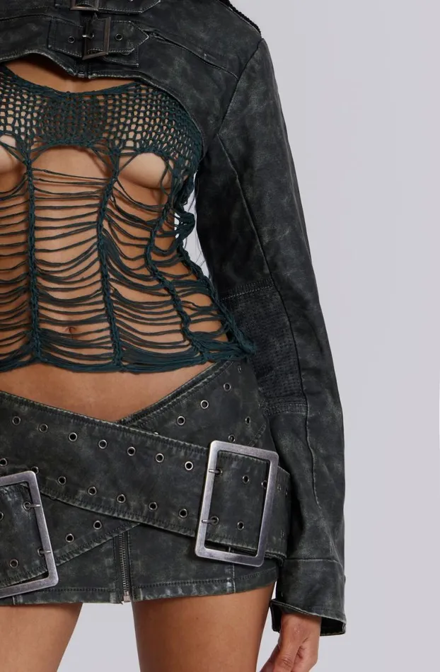 Crop Tops Women Jaded London Zeta Knitted Top