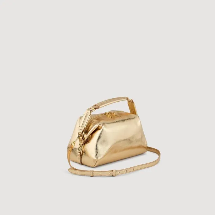 Crossbody Bags Women SANDRO LE 84 Leather Bag Gold
