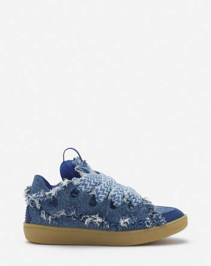 Curb Sneakers In Denim Denim Blue Women Lanvin Curb