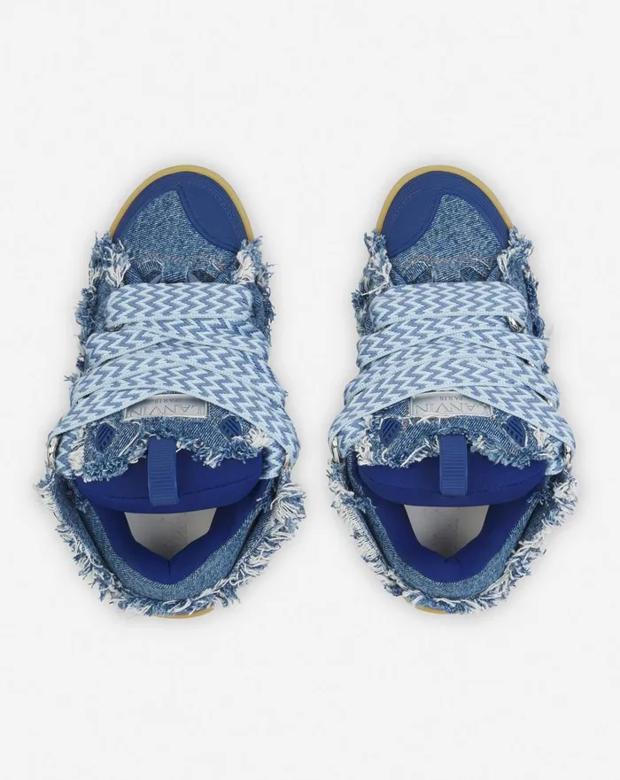 Curb Sneakers In Denim Denim Blue Women Lanvin Curb
