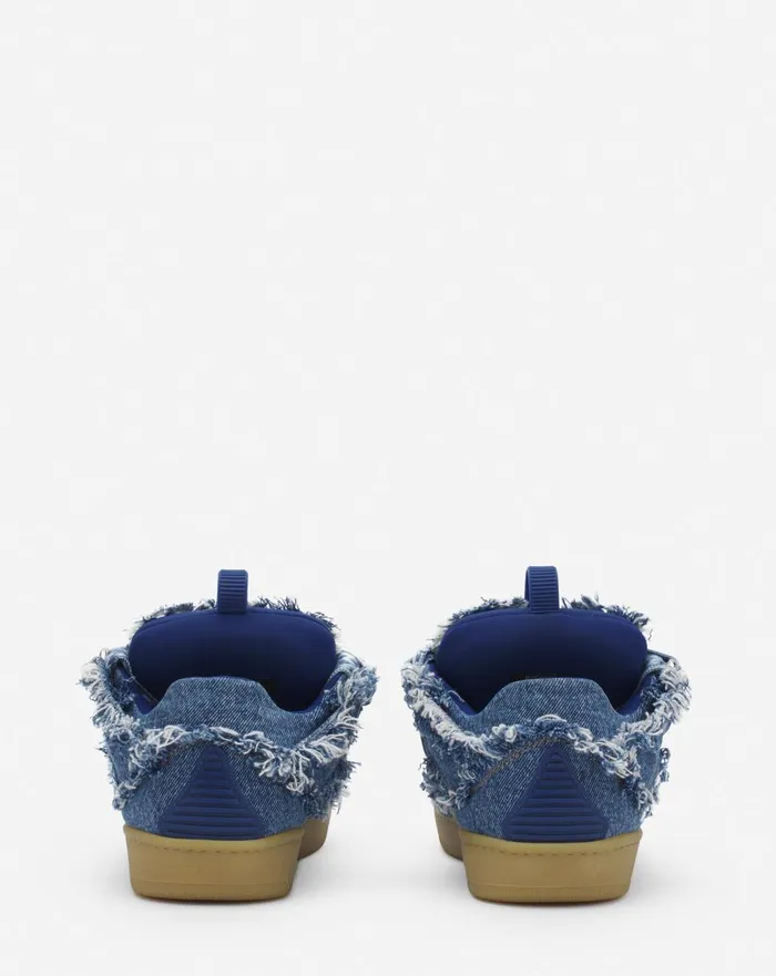 Curb Sneakers In Denim Denim Blue Women Lanvin Curb