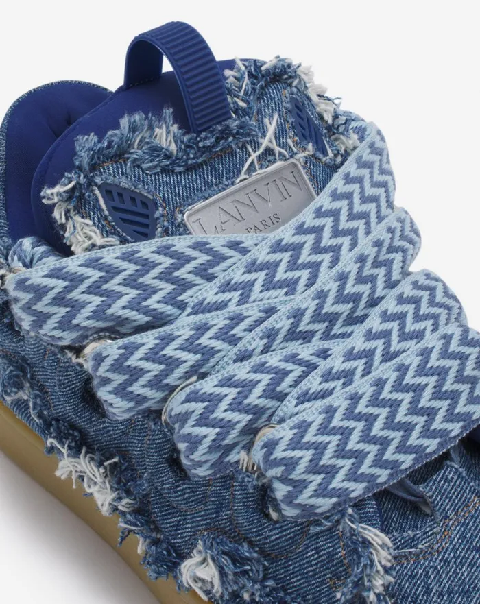 Curb Sneakers In Denim Denim Blue Women Lanvin Curb