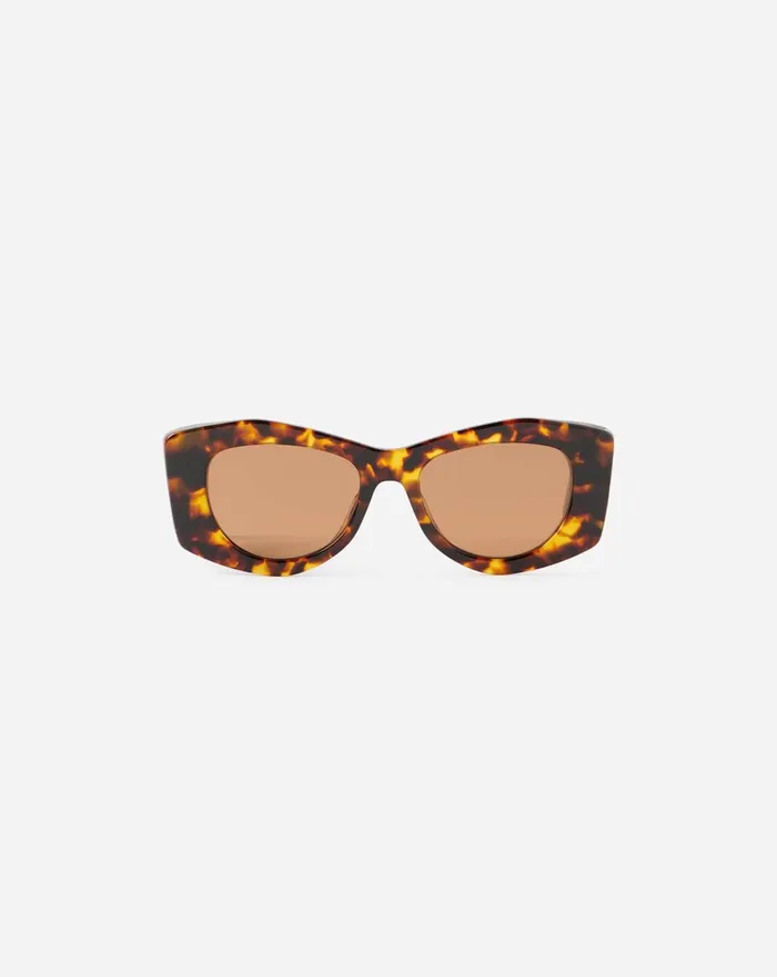 Curb Sunglasses Dark Brown Women Lanvin Sunglasses