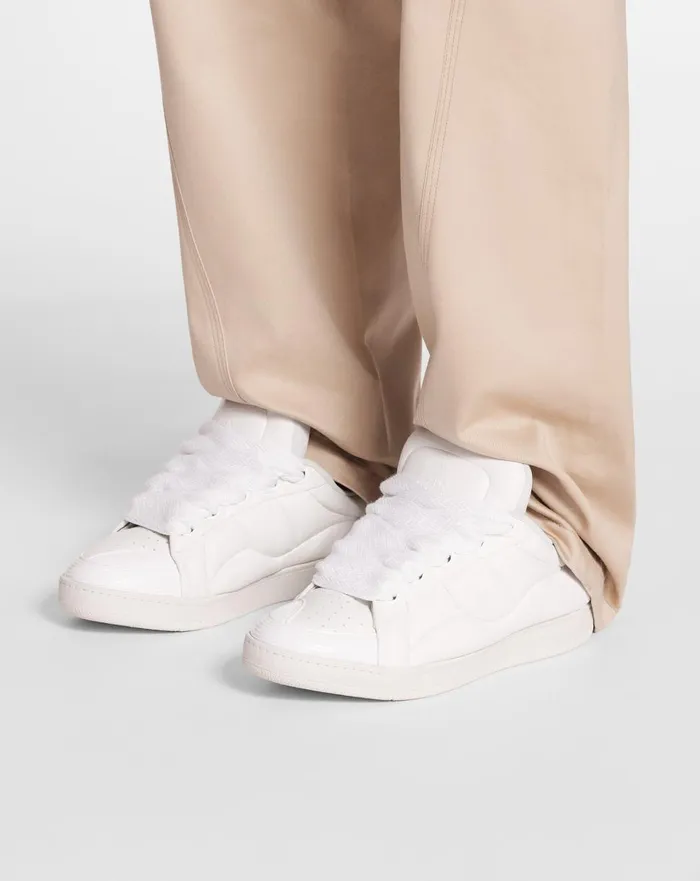 Curb Xl Leather Sneakers Whitewhite Men Lanvin Curb Curb Xl Leather Sneakers Whitewhite Men Lanvin Curb