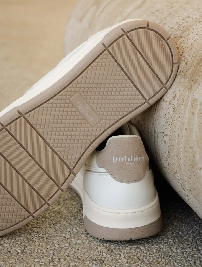 Cyrus Off White and Ash Beige Men Bobbies Sneakers Cyrus Off White and Ash Beige Men Bobbies Sneakers