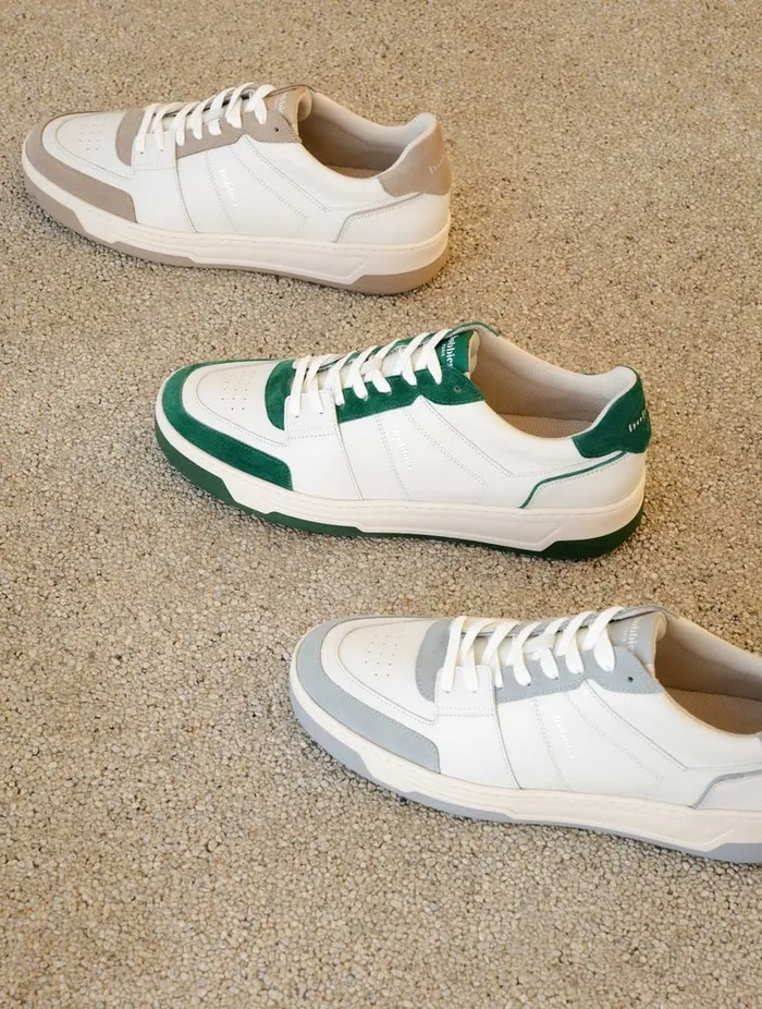 Cyrus Off White and Ash Beige Men Bobbies Sneakers Cyrus Off White and Ash Beige Men Bobbies Sneakers