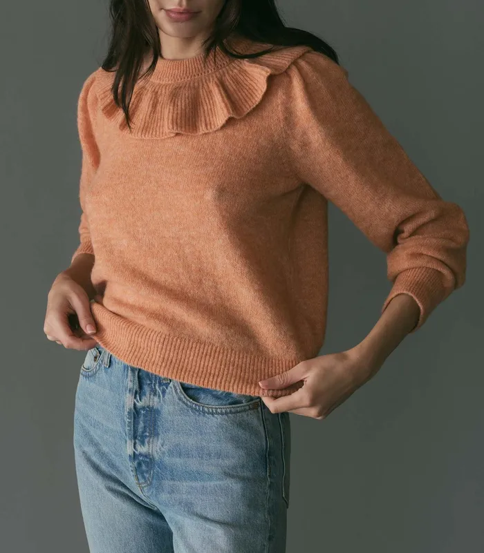 DEN Azaria Sweater Coral Women Knitwear DEN Azaria Sweater Coral Women Knitwear