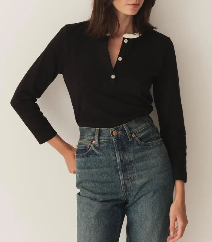 DEN Clover Tee Black Women Tees