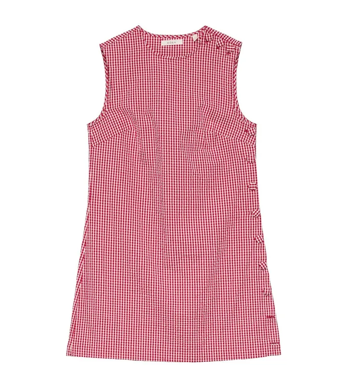 DEN Coralie Dress Rouge La Maddalena Gingham Women Dresses DEN Coralie Dress Rouge La Maddalena Gingham Women Dresses