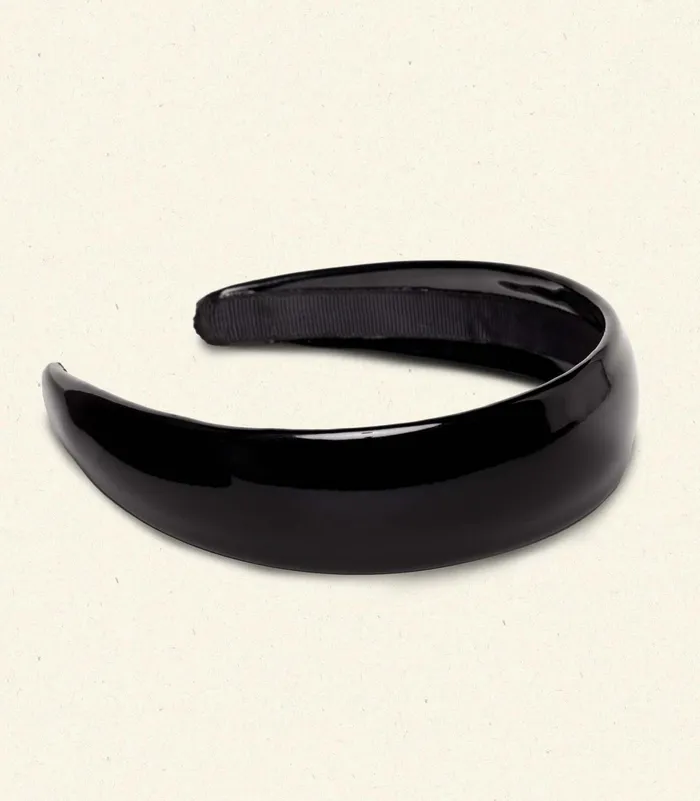DEN Jeanie Headband Black Patent Women Hair Accessories DEN Jeanie Headband Black Patent Women Hair Accessories