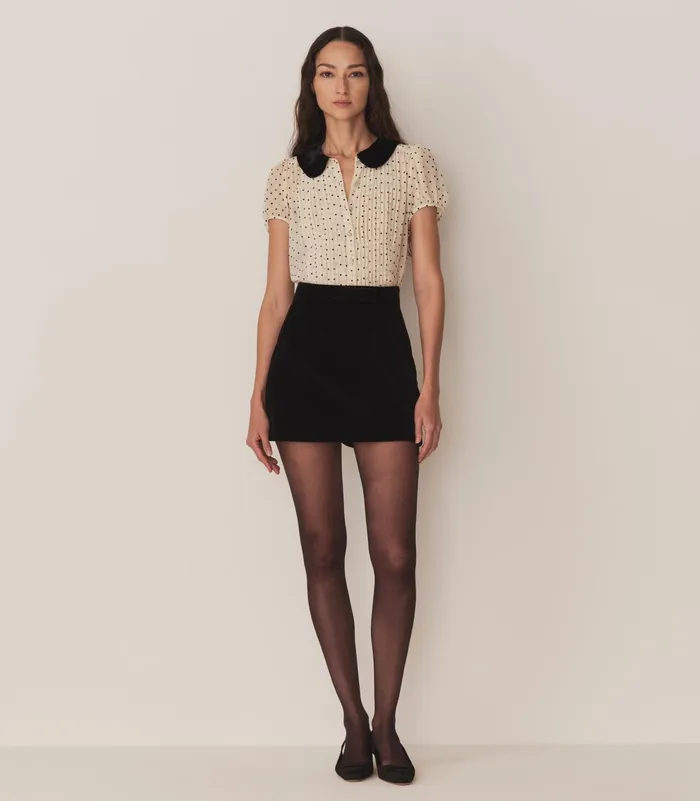 DEN Madeline Top Mother Of Pearl Dot Women Tops