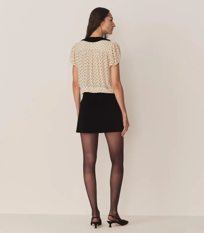 DEN Madeline Top Mother Of Pearl Dot Women Tops