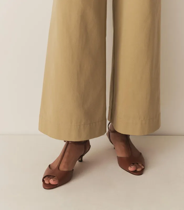DEN Maisie TStrap Toffee Box Calf Women Shoes