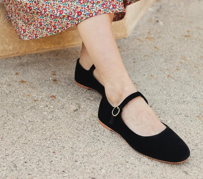 DEN Mary Jane Slipper Black Women Shoes