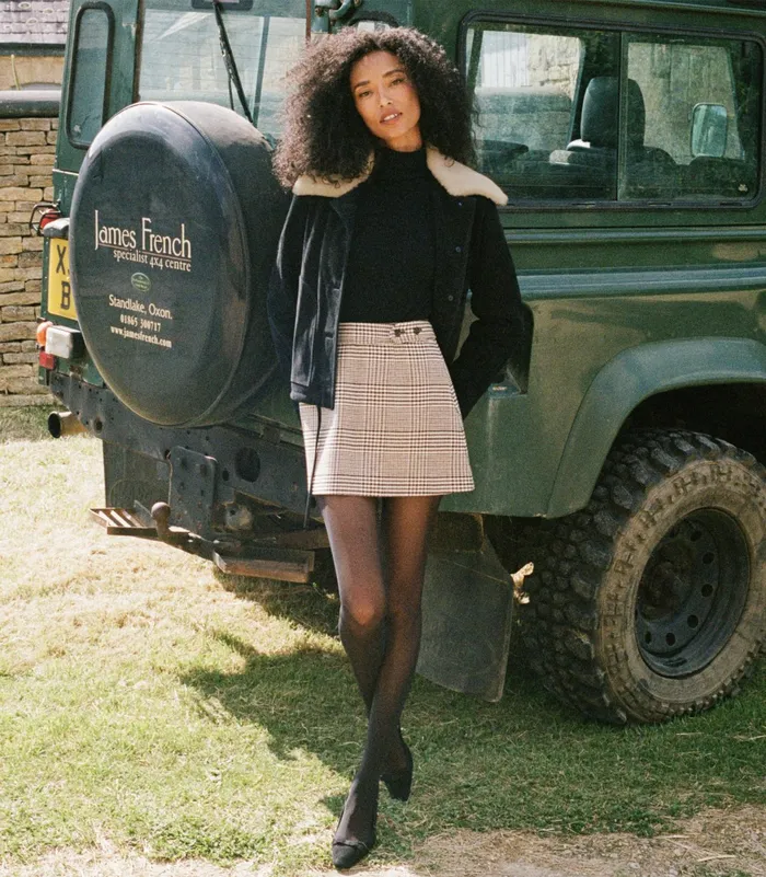 DEN Turner Suede Jacket Black Women Coats and Jackets