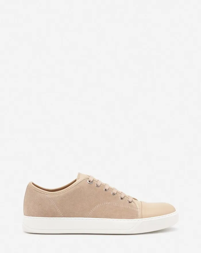 Dbb1 Leather And Suede Sneakers Taupe Men Lanvin DBB1