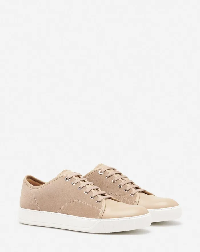 Dbb1 Leather And Suede Sneakers Taupe Men Lanvin DBB1