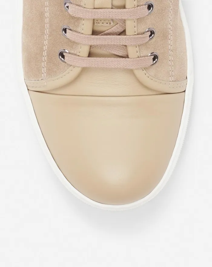 Dbb1 Leather And Suede Sneakers Taupe Men Lanvin DBB1