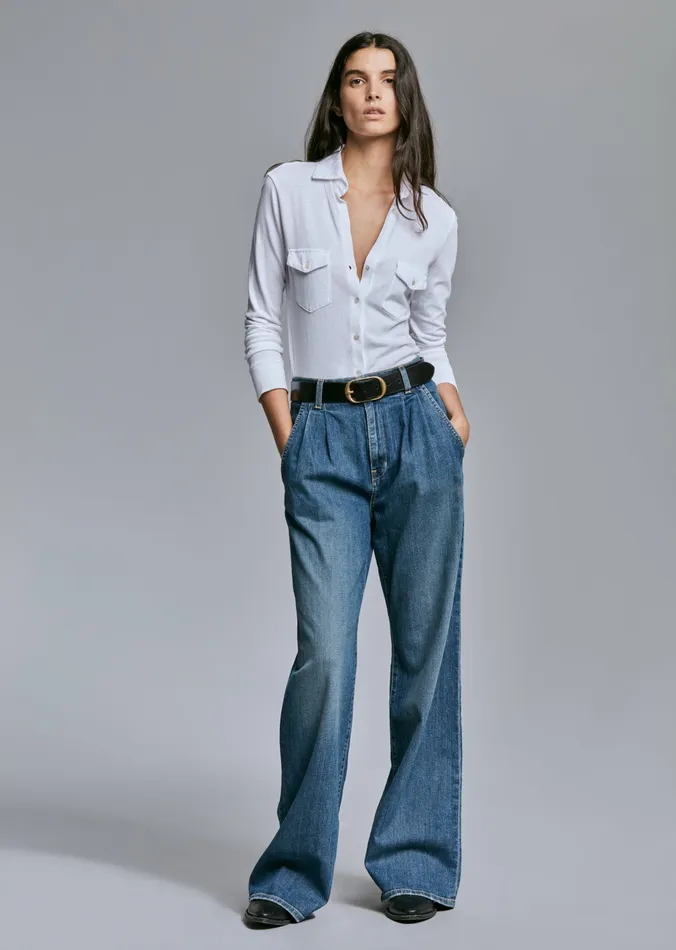 Denim FLORA JEAN Classic Wash Nili Lotan Women