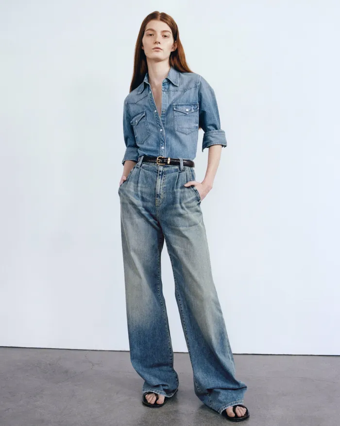 Denim FLORA JEAN Classic Wash Nili Lotan Women