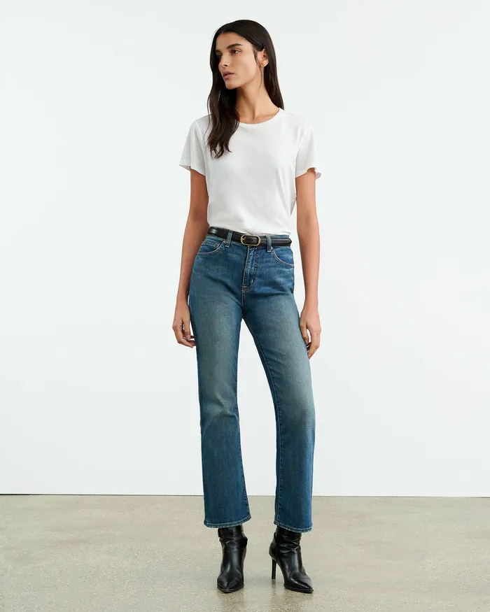 Denim Nili Lotan Women BOOT CUT JEAN Classic Wash