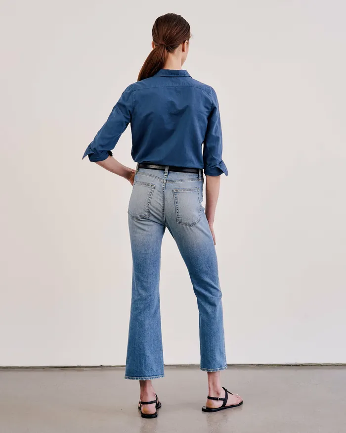 Denim Nili Lotan Women BOOT CUT JEAN Classic Wash