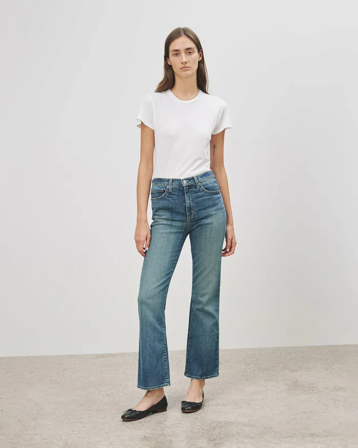 Denim Nili Lotan Women BOOT CUT JEAN Classic Wash