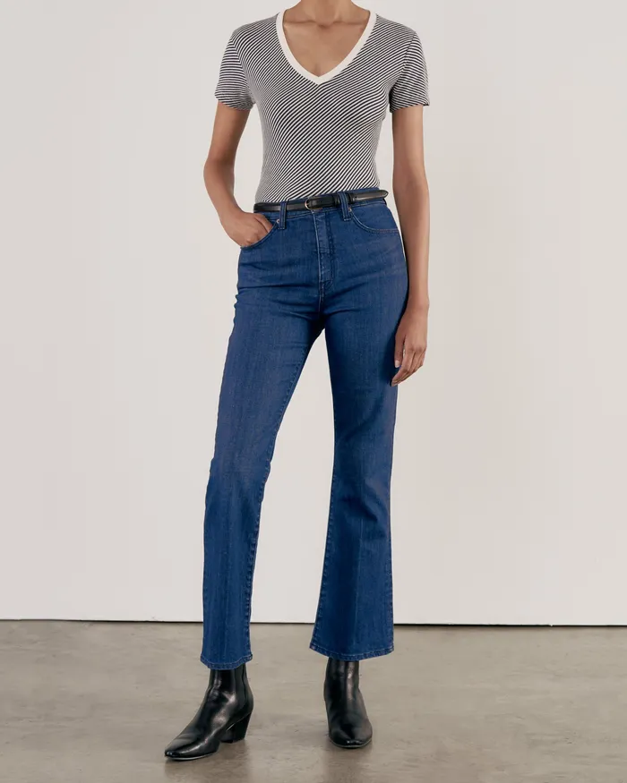 Denim Nili Lotan Women BOOT CUT JEAN Classic Wash